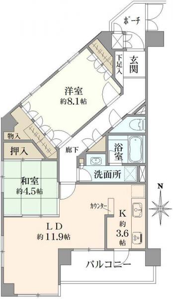 中古マンション 東京都府中市宮西町３丁目 京王競馬場線府中駅 5,530万円