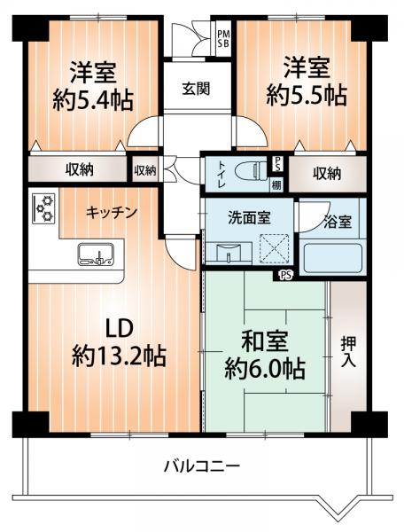 中古マンション 神戸市長田区長田町１丁目 神戸市営地下鉄西神山手線長田駅 2,690万円