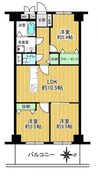 中古マンション 大阪市北区天満橋２丁目4-18 JR大阪環状線天満駅 3,690万円