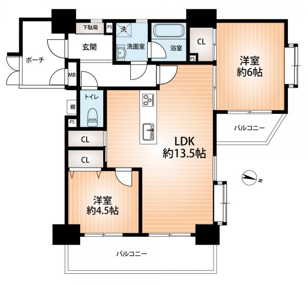 中古マンション 神戸市長田区北町１丁目 神戸高速東西線高速長田駅 1,780万円