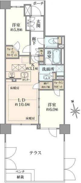 中古マンション 東京都杉並区高井戸西３丁目 京王井の頭線高井戸駅 7,990万円