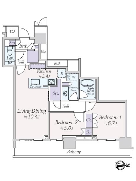 中古マンション 東京都中央区晴海２丁目 有楽町線月島駅 1億2,490万円