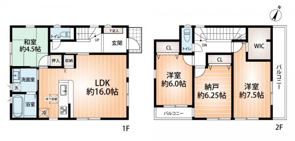 新築戸建 神戸市北区君影町５丁目 神戸電鉄粟生線鈴蘭台西口駅 3,090万円