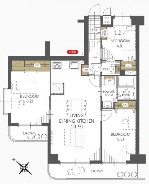 中古マンション 昭島市武蔵野２丁目 西武拝島線西武立川駅 2,490万円