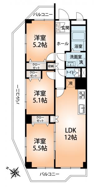 中古マンション 神戸市須磨区須磨浦通２丁目 山陽電鉄本線須磨寺駅 2,290万円