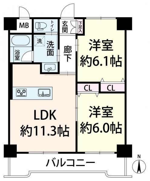 中古マンション 大阪市淀川区十三本町３丁目6-3 阪急神戸線十三駅 2,480万円
