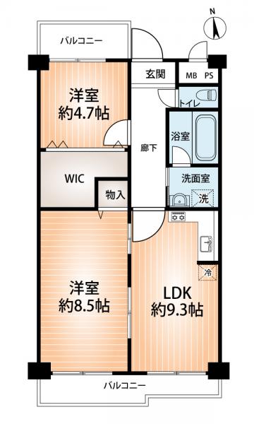 中古マンション 大阪市天王寺区真田山町 大阪メトロ千日前線鶴橋駅 3,080万円