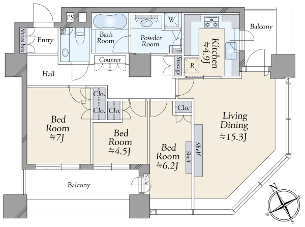 中古マンション 東京都中央区銀座１丁目 有楽町線新富町駅 1億2,500万円