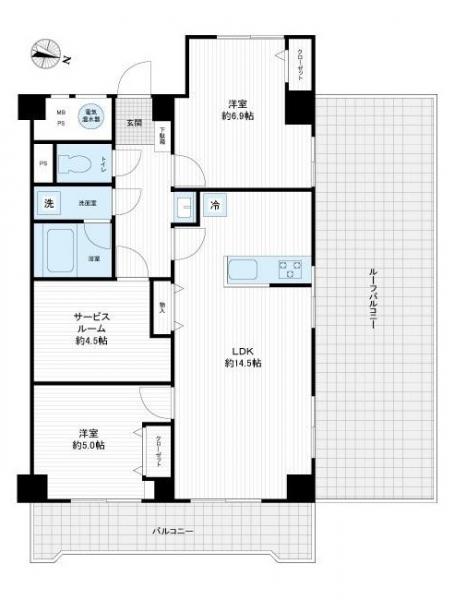 中古マンション 福生市本町 JR青梅線福生駅 1,998万円