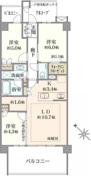 中古マンション 東京都江戸川区南篠崎町２丁目 都営新宿線瑞江駅 6,999万円