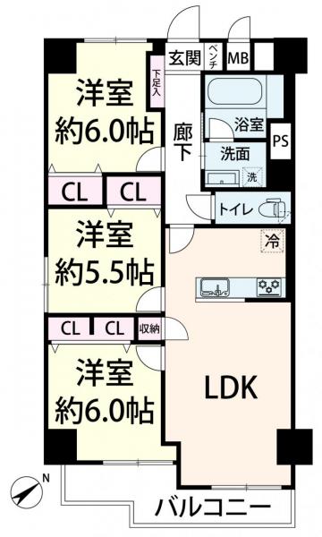 中古マンション 大阪市淀川区新北野１丁目 阪急神戸線十三駅 3,698万円