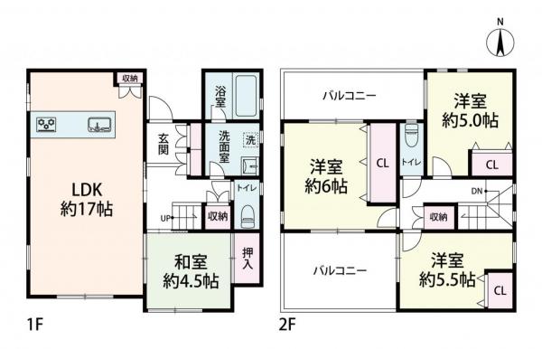 中古戸建 大阪市西淀川区中島１丁目 阪神なんば線出来島駅 3,180万円