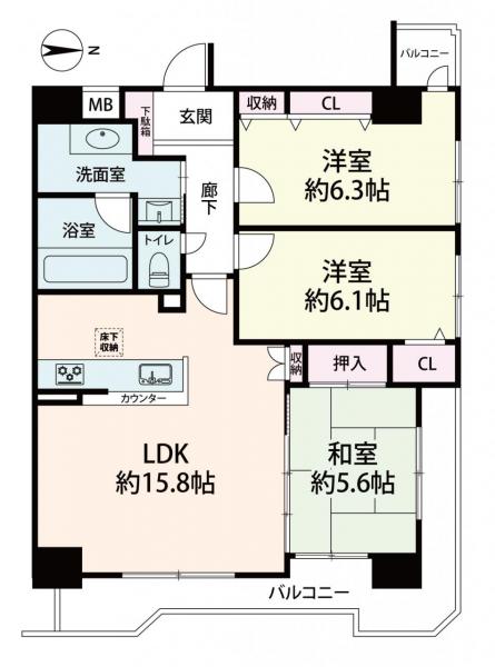 中古マンション 大阪市中央区鎗屋町１丁目 大阪メトロ中央線谷町四丁目駅 5,980万円