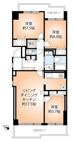 中古マンション 神戸市中央区港島中町３丁目 神戸新交通ポートアイランド線みなとじま駅 2,480万円