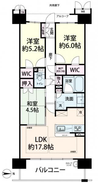 中古マンション 大阪市福島区鷺洲５丁目 阪神本線野田駅 6,940万円