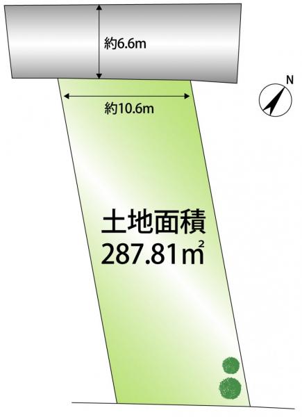 土地 京田辺市田辺狐川 JR学研都市線京田辺駅 2,280万円