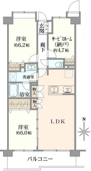 中古マンション 東京都小平市回田町 JR中央本線武蔵小金井駅 3,580万円
