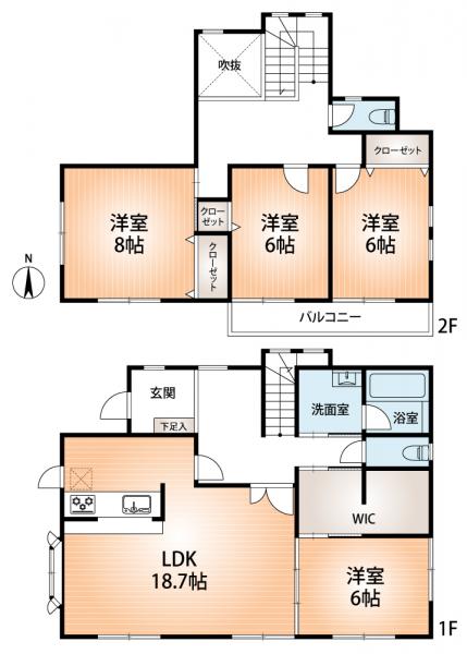 中古戸建 神戸市北区桂木２丁目 JR東海道本線（米原〜神戸）三ノ宮駅 2,480万円