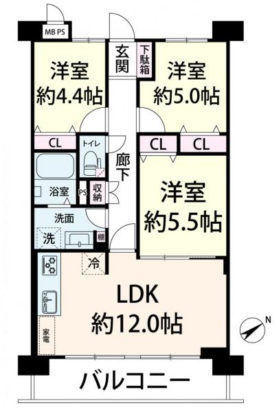 中古マンション 大阪市西淀川区出来島１丁目 阪神なんば線出来島駅 2,398万円