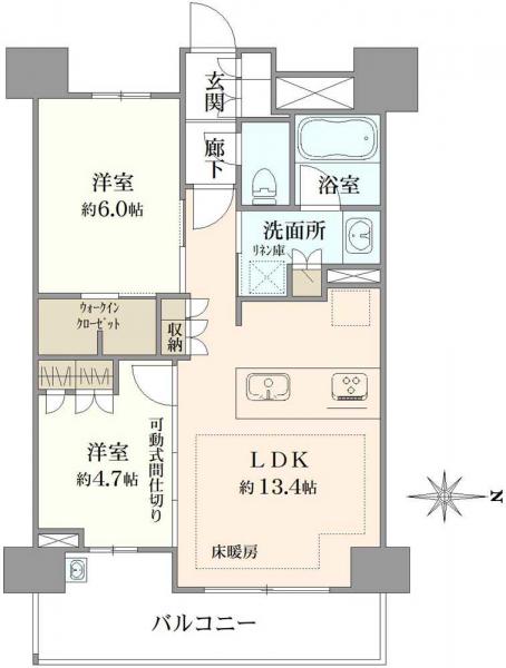 中古マンション 東京都府中市宮西町５丁目 京王競馬場線府中駅 6,180万円