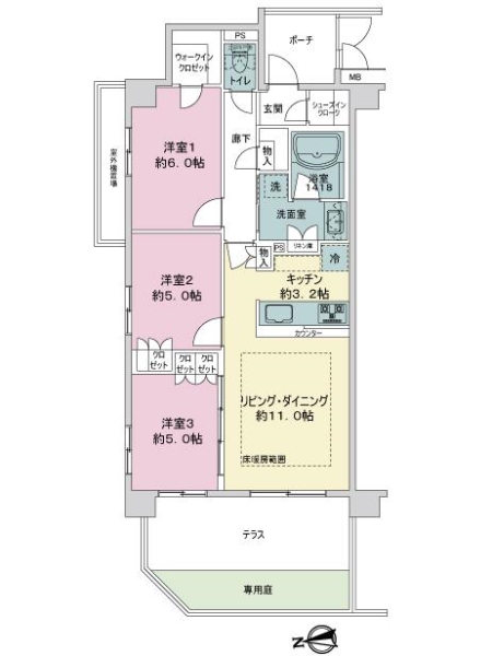 中古マンション 東京都西東京市保谷町２丁目 西武西武園線西武柳沢駅 4,780万円