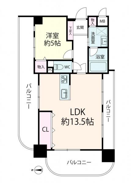 中古マンション 大阪市中央区東平２丁目1-28 大阪メトロ谷町線谷町九丁目駅 3,198万円