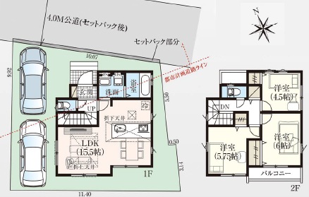 新築戸建 立川市砂川町３丁目 西武拝島線武蔵砂川駅 4,098万円