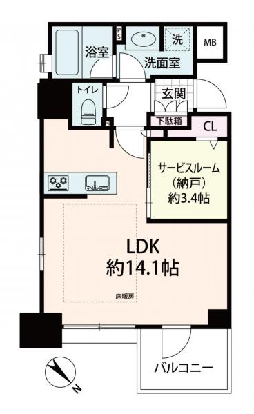中古マンション 大阪市北区西天満３丁目 大阪メトロ谷町線南森町駅 5,380万円