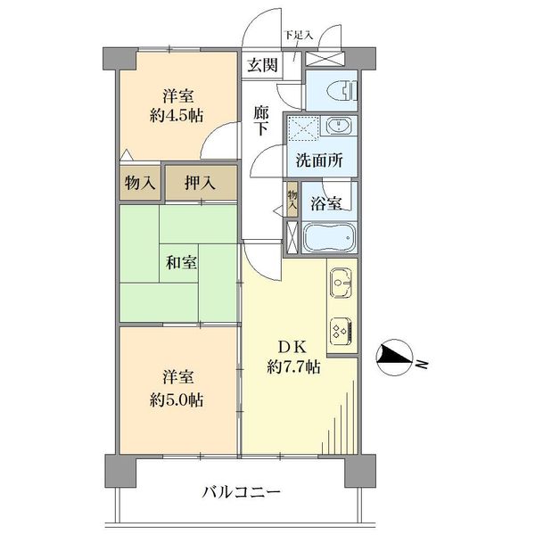 中古マンション 東京都小平市栄町１丁目 西武拝島線東大和市駅 1,850万円
