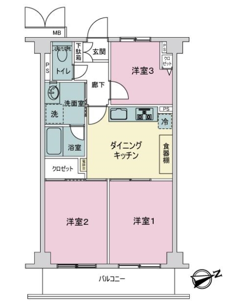 中古マンション 東京都大田区大森西１丁目 京急本線大森町駅 4,980万円