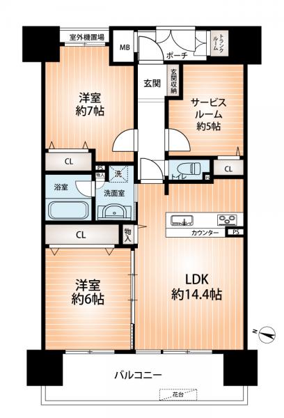 中古マンション 神戸市東灘区魚崎南町５丁目 神戸新交通六甲アイランド線南魚崎駅 3,980万円