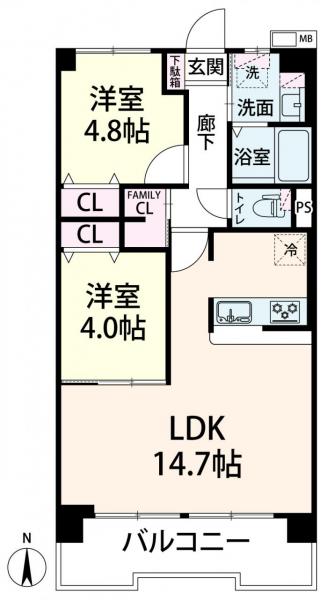 中古マンション 大阪市福島区大開３丁目 阪神本線淀川駅 3,690万円