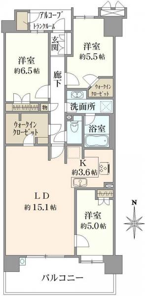 中古マンション 東京都調布市染地２丁目 京王競馬場線国領駅 4,980万円
