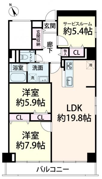 中古マンション 大阪市中央区内本町１丁目 大阪メトロ谷町線谷町四丁目駅 5,780万円