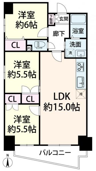 中古マンション 大阪市中央区玉造２丁目 大阪メトロ長堀鶴見緑地線玉造駅 5,999万円