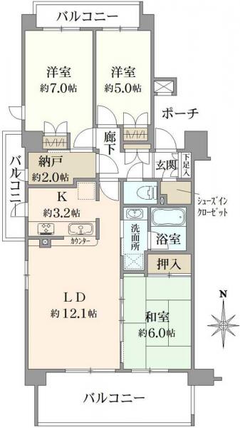 中古マンション 東京都三鷹市上連雀１丁目 JR中央本線三鷹駅 8,280万円