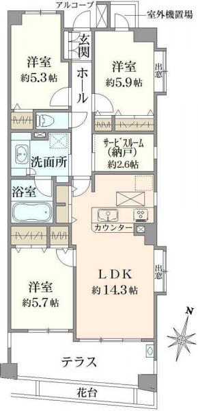 中古マンション 東京都葛飾区金町２丁目 千代田常磐線金町駅 5,780万円