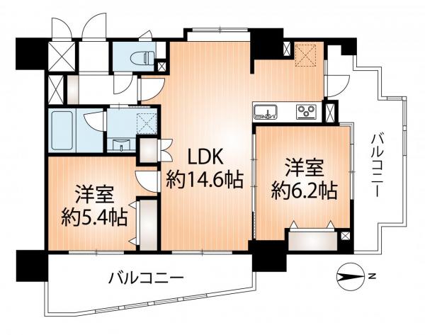 中古マンション 神戸市中央区中山手通３丁目 JR東海道本線（米原〜神戸）元町駅 4,598万円