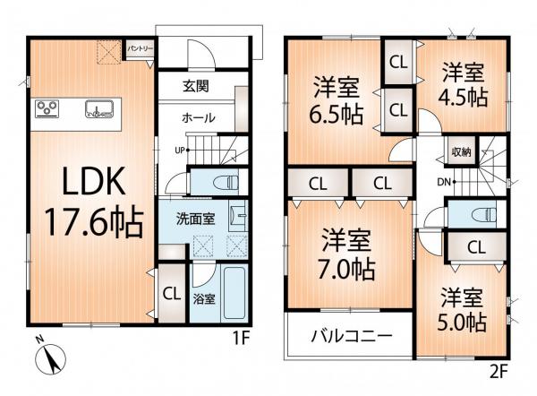 新築戸建 神戸市北区鈴蘭台南町２丁目 神戸電鉄粟生線鈴蘭台西口駅 3,880万円