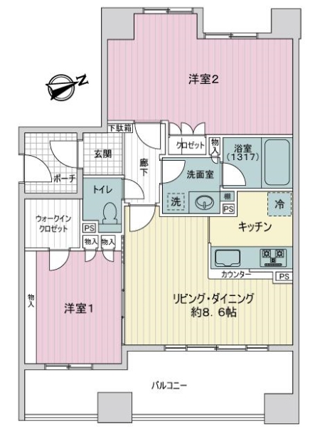 中古マンション 東京都荒川区西日暮里２丁目 JR山手線西日暮里駅 7,580万円