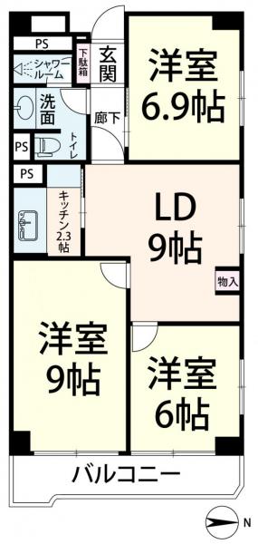 中古マンション 大阪市北区南森町１丁目 大阪メトロ谷町線南森町駅 3,280万円