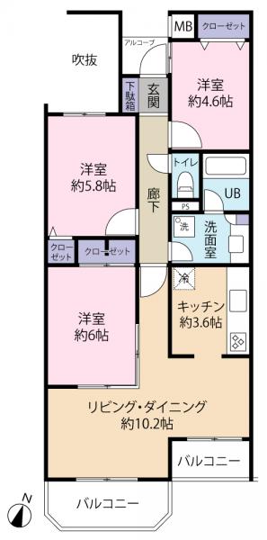 中古マンション 板橋区中台１丁目 東武東上線上板橋駅 6,190万円