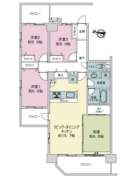 中古マンション 東京都江戸川区北小岩２丁目 JR中央・総武線小岩駅 6,980万円