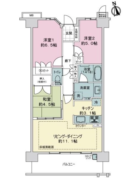 中古マンション 兵庫県神戸市須磨区若木町４丁目 山陽電鉄本線東須磨駅 3,300万円
