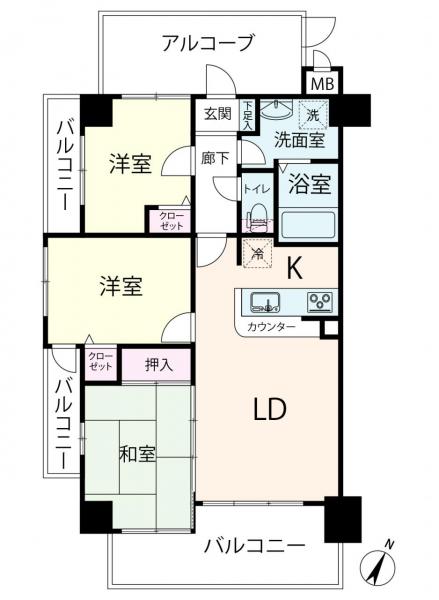 中古マンション 大阪市淀川区塚本４丁目1-5 JR東海道本線（米原〜神戸）塚本駅 3,480万円