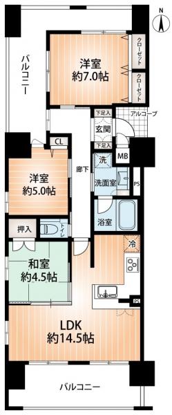 中古マンション 神戸市兵庫区吉田町２丁目 神戸市営地下鉄海岸線御崎公園駅 3,180万円