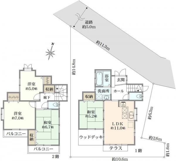 中古戸建 東京都三鷹市牟礼３丁目 京王井の頭線井の頭公園駅 6,250万円