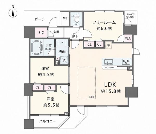 中古マンション 大阪府大阪市北区天神西町3-3 大阪メトロ谷町線南森町駅 7,180万円