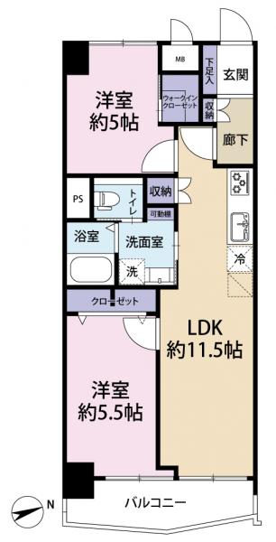 中古マンション 杉並区下高井戸２丁目 京王線桜上水駅 2,880万円