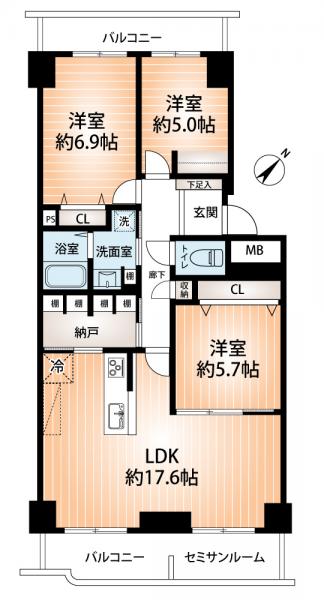 中古マンション 神戸市中央区港島中町６丁目 神戸新交通ポートアイランド線みなとじま駅 2,299万円